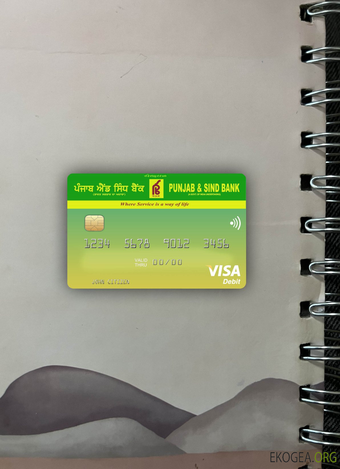 Photolook de visa pour l'Inde, le Pendjab et la Sind Bank